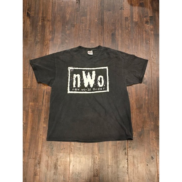 Vintage NWO Shirt Mens XL Black New World Order WWF WCW Wrestling Tee‎ 2002 00s